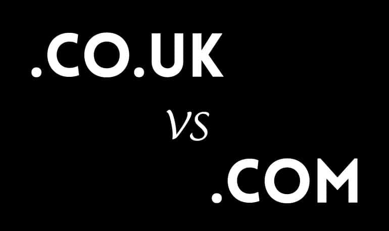 英国.UK域名与.COM域名比较