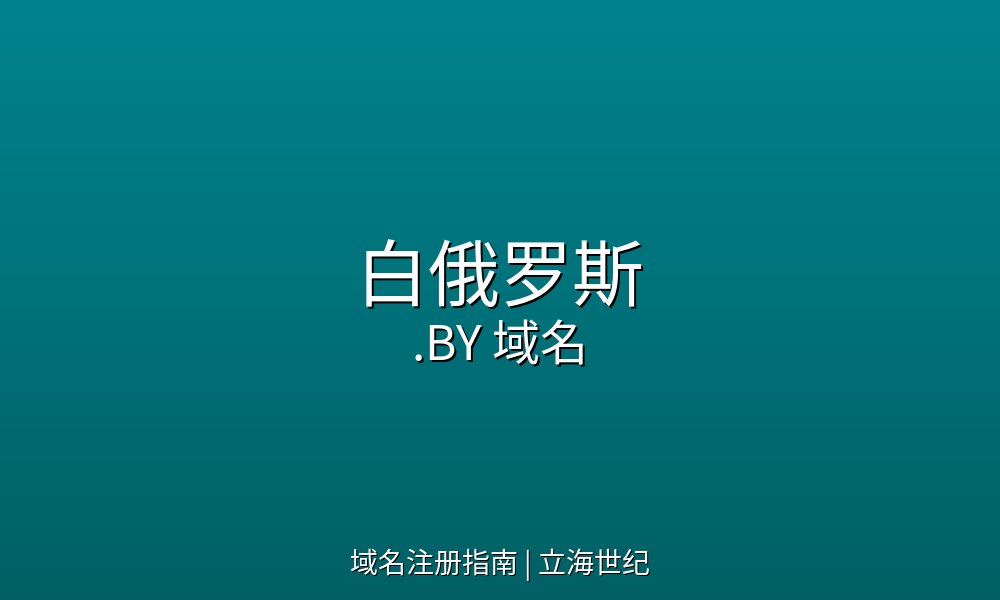 白俄罗斯.BY域名注册规则与技术参数详解